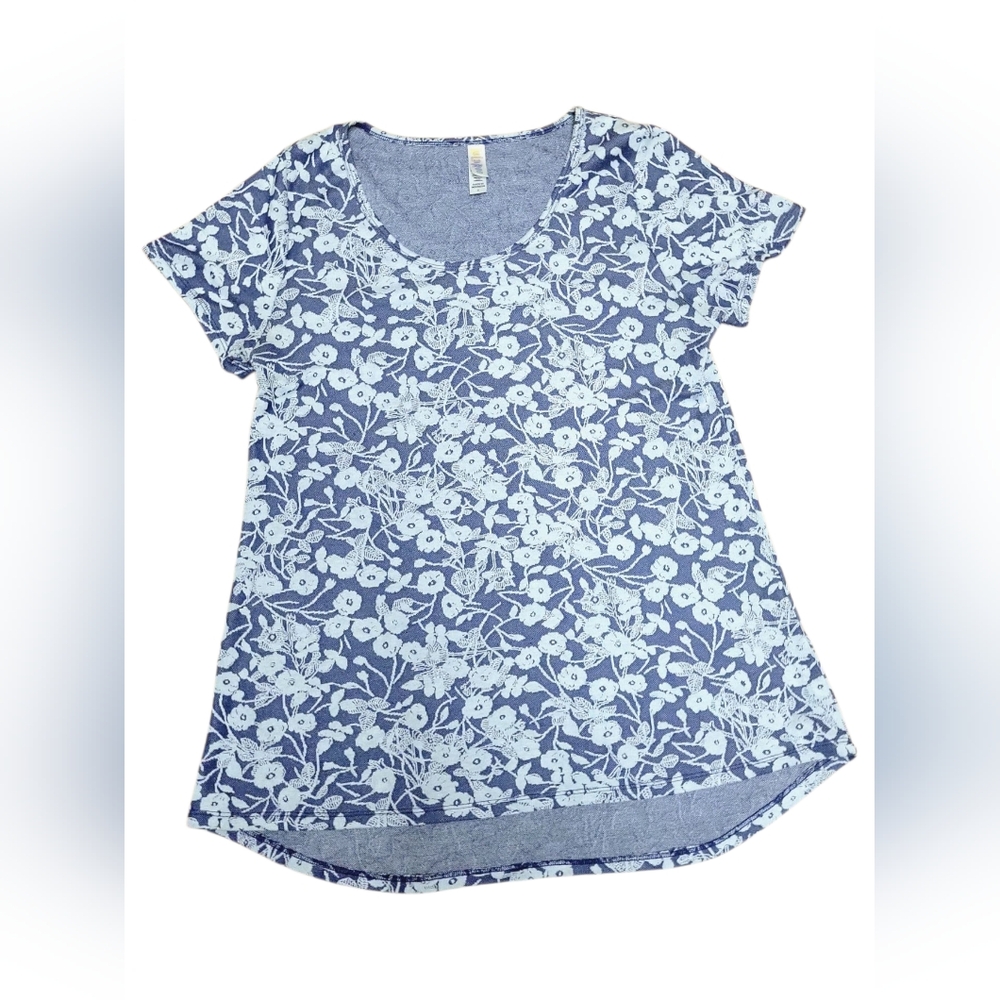 LuLaRoe Women's Classic Tee Floral Print Short Sleeve T-shirt, Size Small